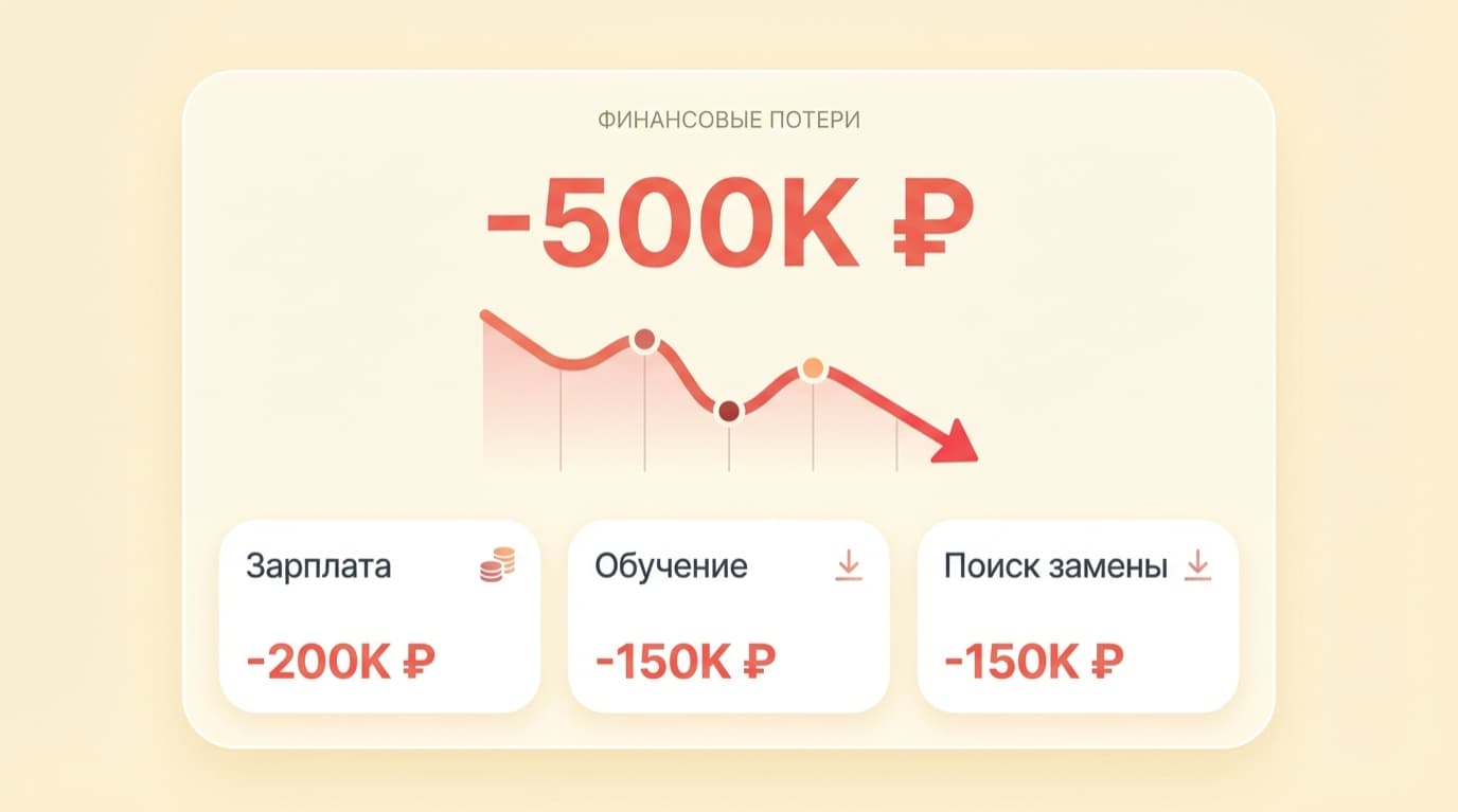 500K потери на неудачный найм